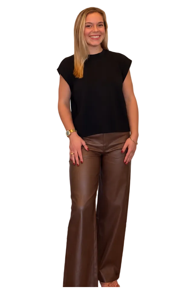 Entro Bronze Wide Leg Cropped Pants - Vintage Dragonfly Boutique