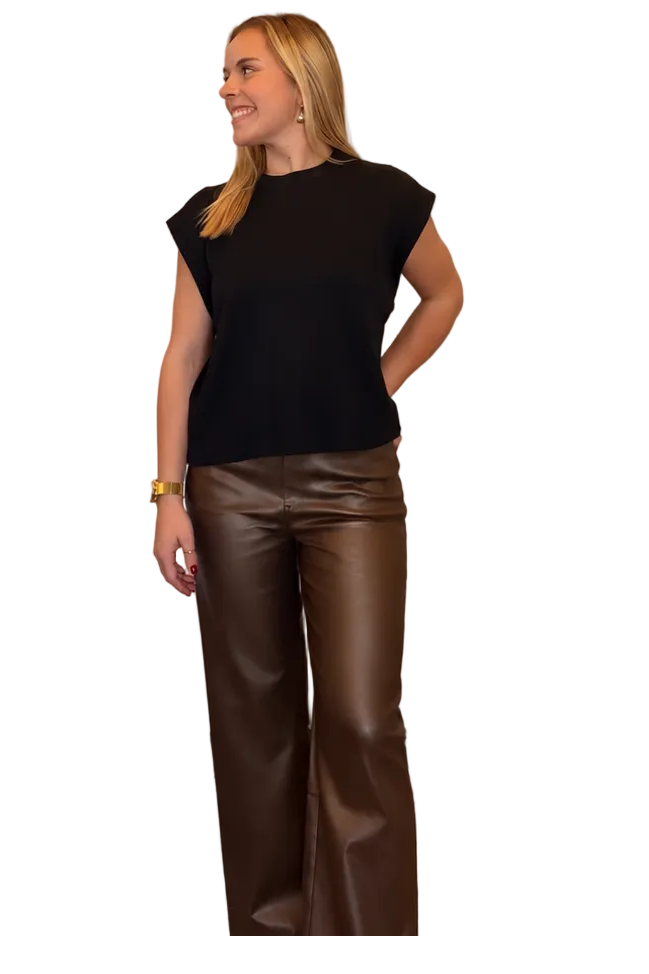 Entro Bronze Wide Leg Cropped Pants - Vintage Dragonfly Boutique