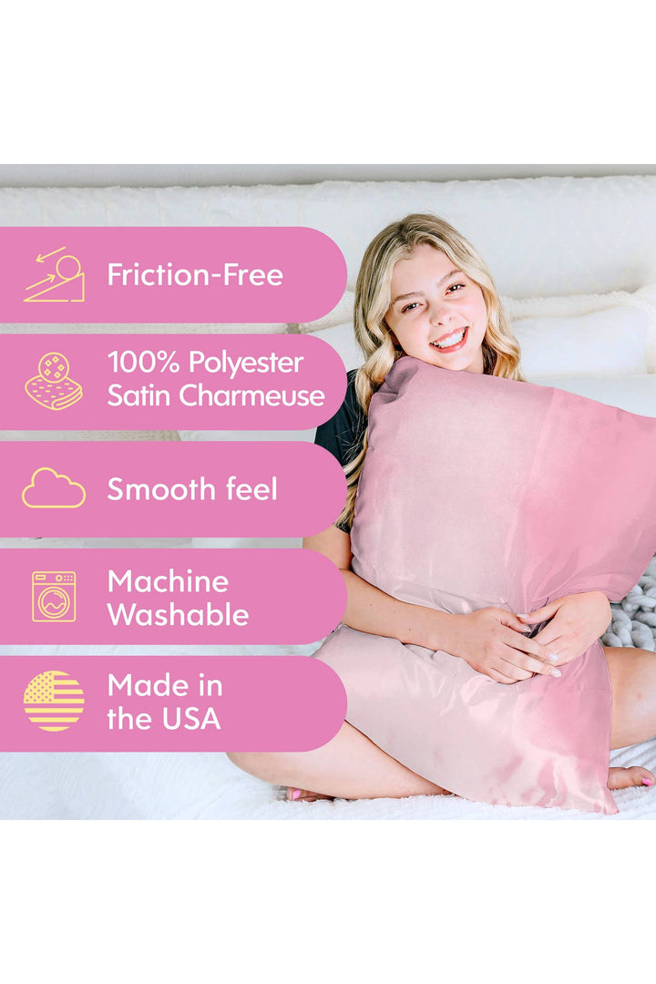 Morning Glamour - Signature 2PK Satin Pillowcase- STANDARD/QUEEN - Vintage Dragonfly Boutique