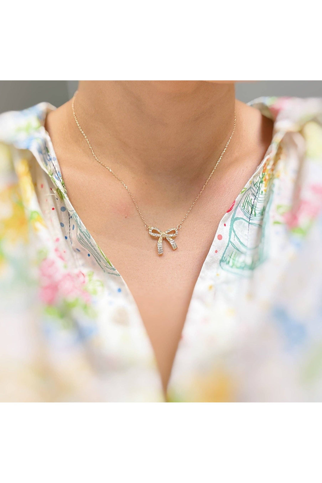 Ellison+Young - Simply Shine Bow Necklace