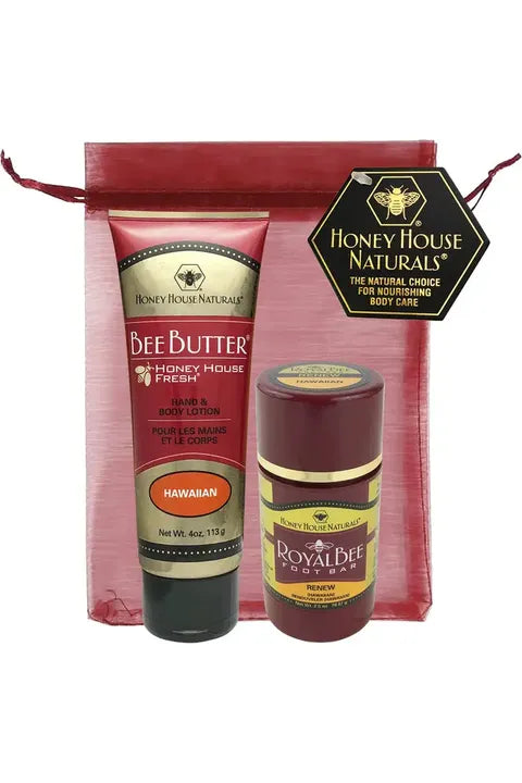 Honey House Naturals - Foot Bar and Lotion Gift Set - Vintage Dragonfly Boutique