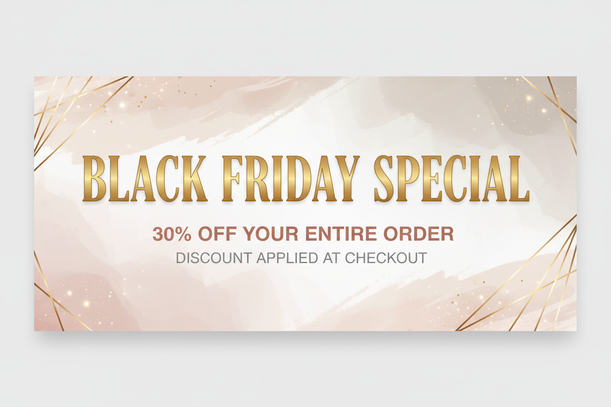 Black Friday Special Banner - Bold Version
