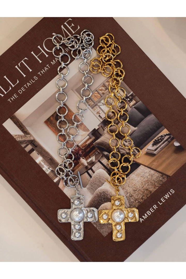 CHANSUTTPEARLS - HARPER NECKLACE: GOLD - Vintage Dragonfly Boutique