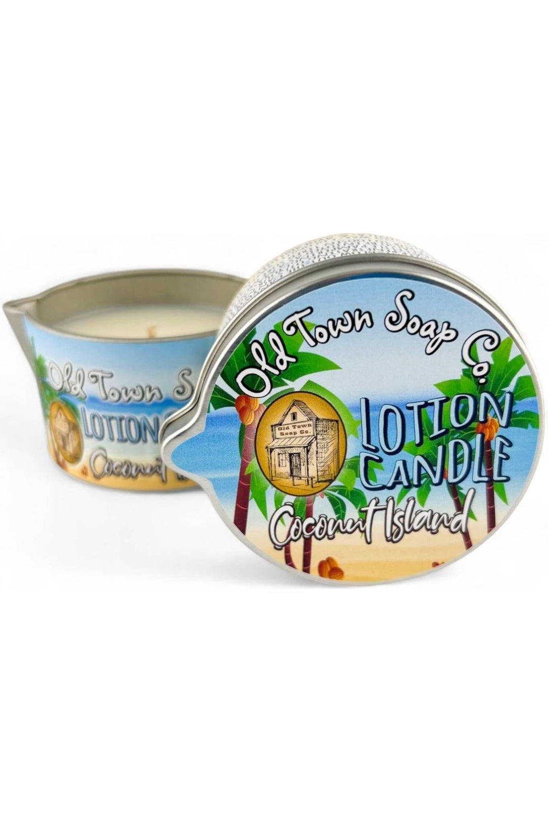 Old Town Soap Co. - Lotion Candles - in our Best Selling Scents -Unique Skincare: Beaches - Vintage Dragonfly Boutique