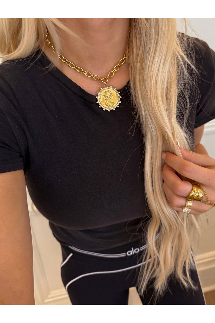 CHANSUTTPEARLS - SMALL COIN NECKLACE