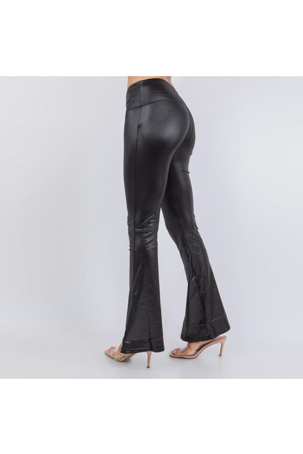 Faux Leather Bell Bottoms - RESTOCKED!! - Vintage Dragonfly Boutique