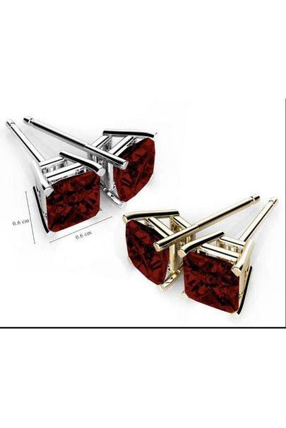 Swarovski Crystal Ruby Red Stud Earring - Vintage Dragonfly Boutique