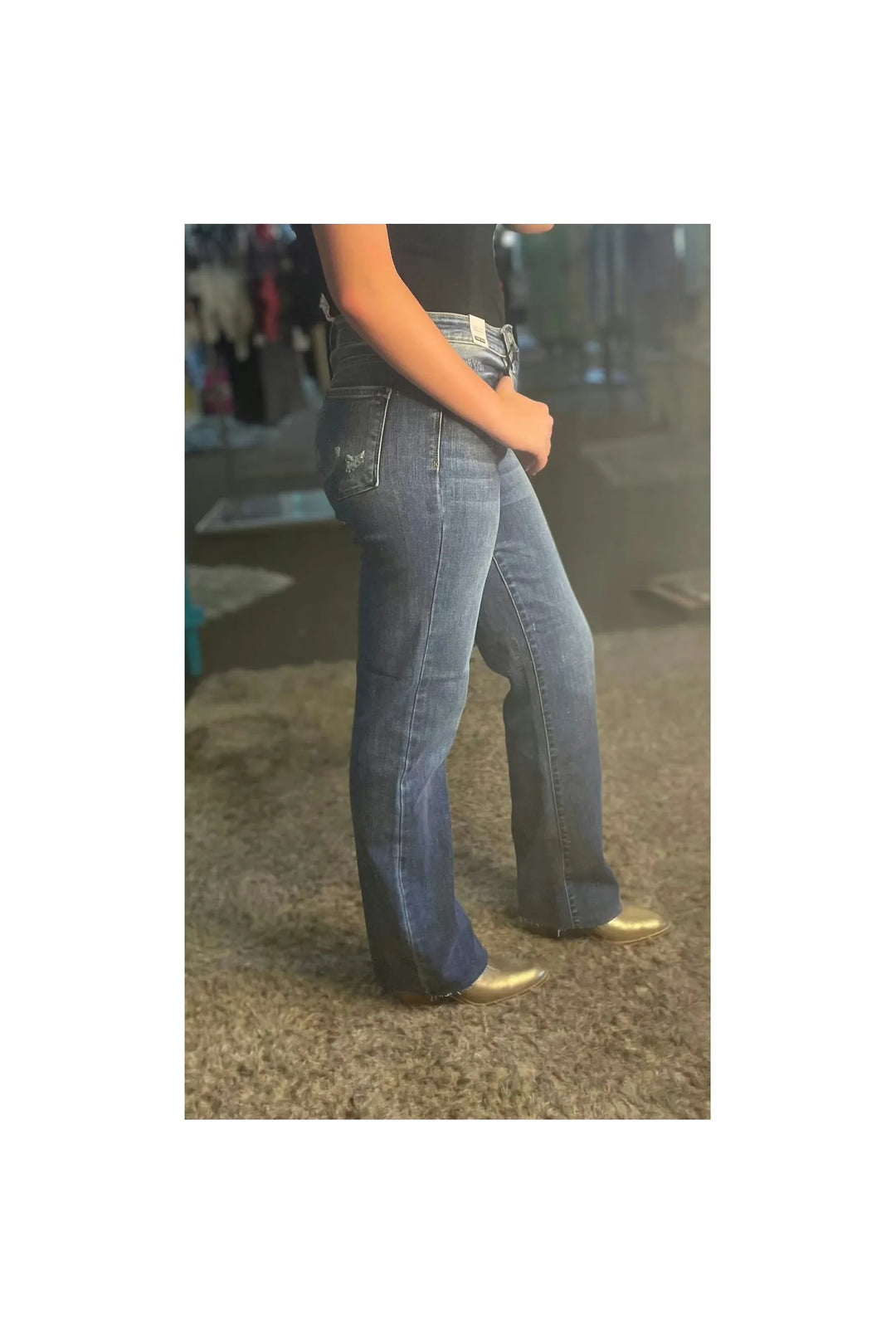 High Waist Hidden Button-Fly Straight Jeans-Bottoms-Judy Blue-Vintage Dragonfly-Women’s Fashion Boutique Located in Sumrall, Mississippi