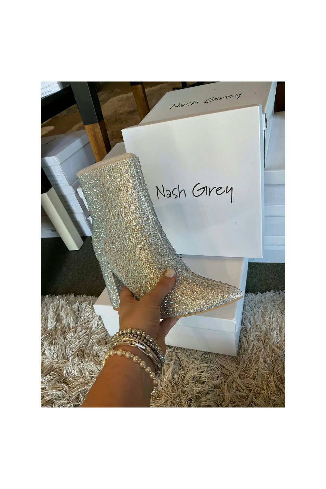 Downtown Lights Rhinestone Booties-Shoes-Nash Grey-Vintage Dragonfly-Women’s Fashion Boutique Located in Sumrall, Mississippi
