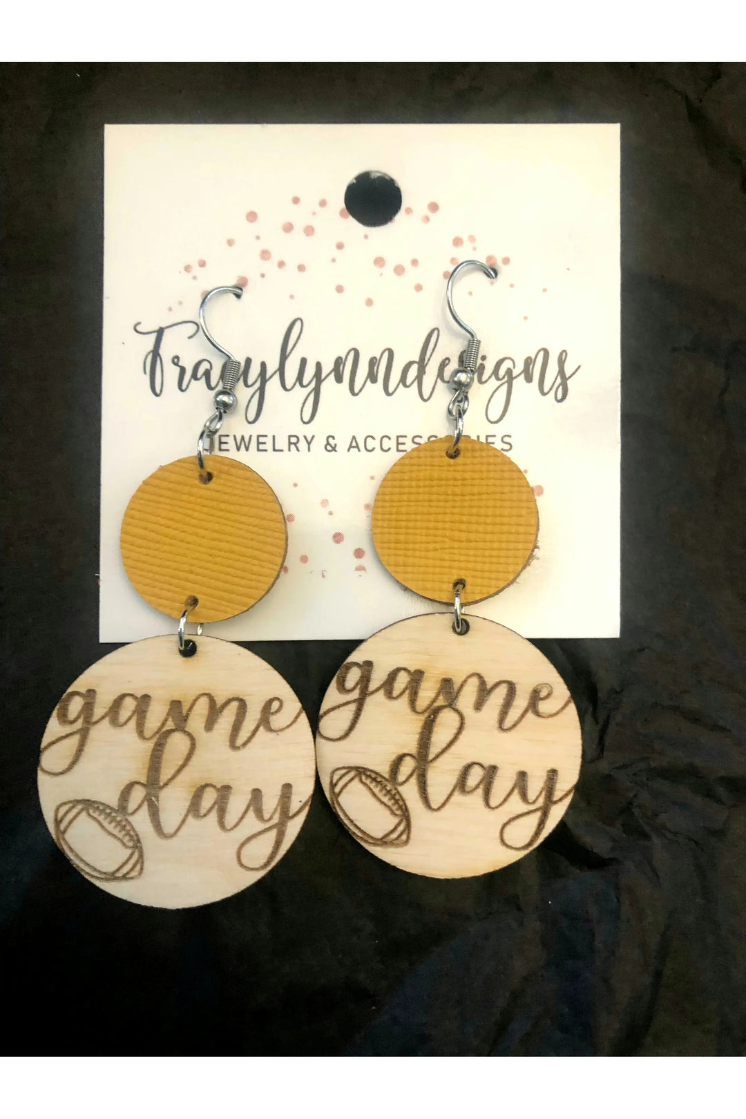 Game Day Wood Earrings TLD’s-Jewelry-Tracy Lynn Designs-Vintage Dragonfly-Women’s Fashion Boutique Located in Sumrall, Mississippi