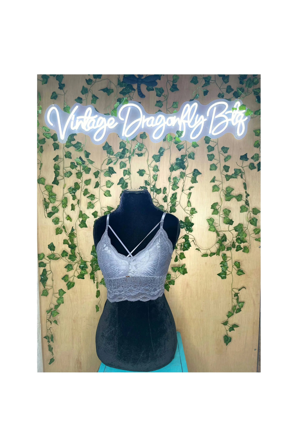 JadyK - Luna Lace Bralette-Indigo - Vintage Dragonfly