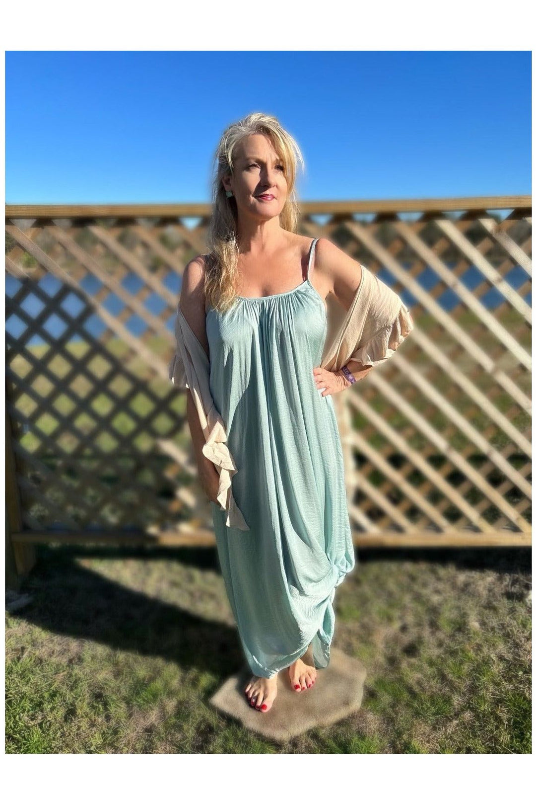 Mint Sleeveless Maxi Dress-Dresses-Kori America-Vintage Dragonfly-Women’s Fashion Boutique Located in Sumrall, Mississippi