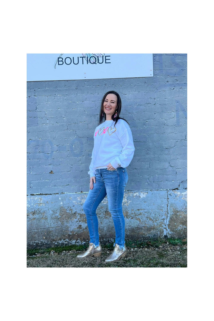 BLEACH splash Shark Bite - Judy Blue-Bottoms-Judy Blue-Vintage Dragonfly-Women’s Fashion Boutique Located in Sumrall, Mississippi