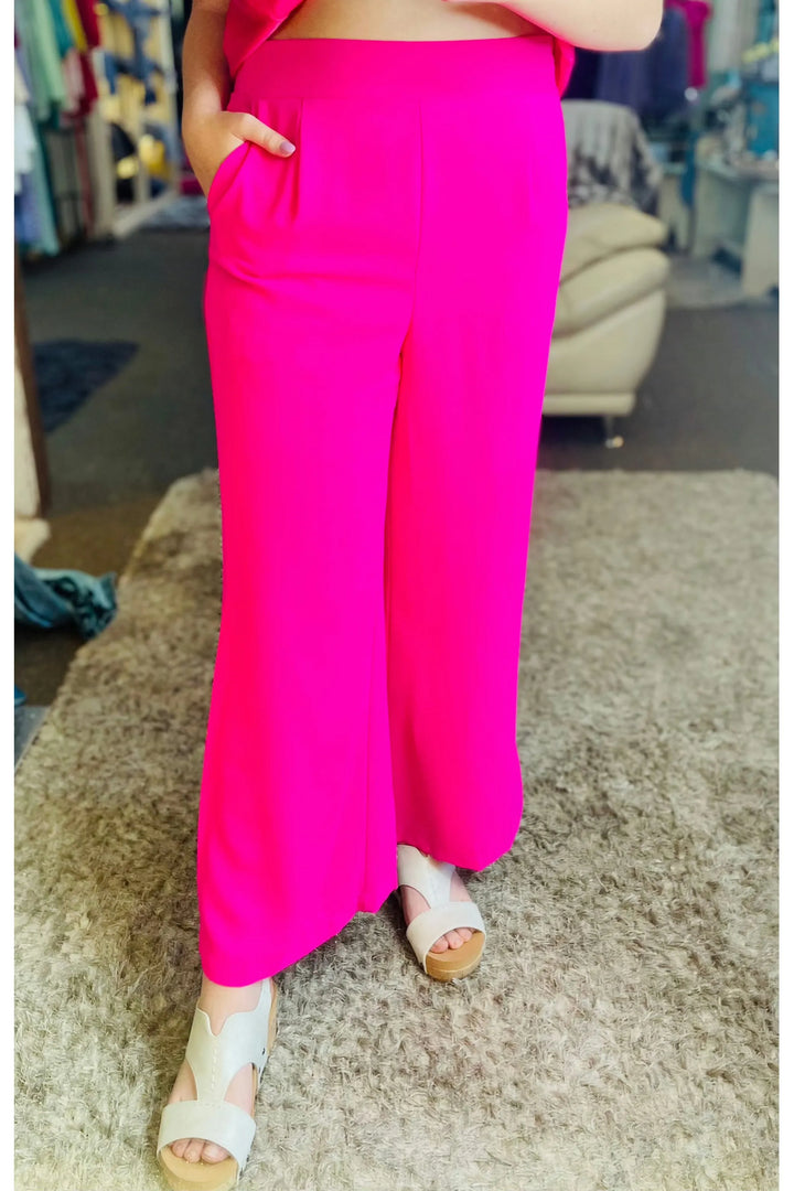 Jodifl Solid Color Wide Leg Pants - Vintage Dragonfly