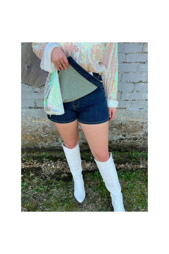 Hi Waist Clean Wash Skort-Bottoms-Judy Blue-Vintage Dragonfly-Women’s Fashion Boutique Located in Sumrall, Mississippi