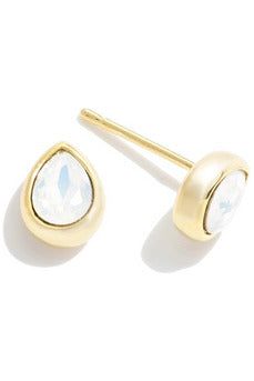 Gold tone Crystal Teardrop Studs-Jewelry-Judson-Vintage Dragonfly-Women’s Fashion Boutique Located in Sumrall, Mississippi
