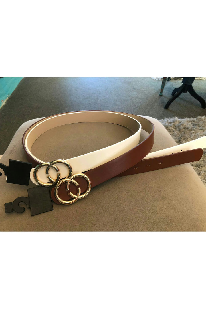 Double Circle Buckle Belt - Vintage Dragonfly Boutique