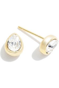 Gold tone Crystal Teardrop Studs-Jewelry-Judson-Vintage Dragonfly-Women’s Fashion Boutique Located in Sumrall, Mississippi