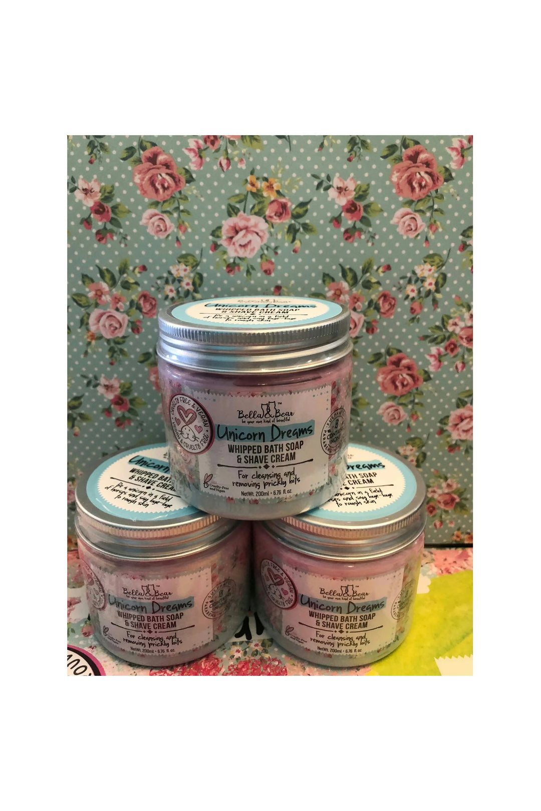 Bella Bear Unicorn Dreams Whipped Bath Soap & Shave Cream-Accessories-Bella Bear-Vintage Dragonfly-Women’s Fashion Boutique Located in Sumrall, Mississippi