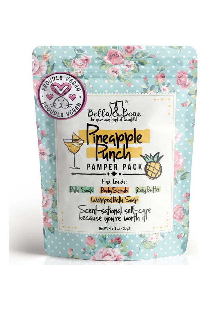 Bella & Bear Pineapple Punch Pamper Pack-Accessories-Bella Bear-Vintage Dragonfly-Women’s Fashion Boutique Located in Sumrall, Mississippi