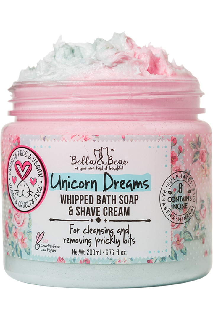 Bella Bear Unicorn Dreams Whipped Bath Soap & Shave Cream-Accessories-Bella Bear-Vintage Dragonfly-Women’s Fashion Boutique Located in Sumrall, Mississippi